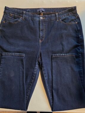 Talbots Women's Dark Blue Denim Jeggings - Deep Indigo